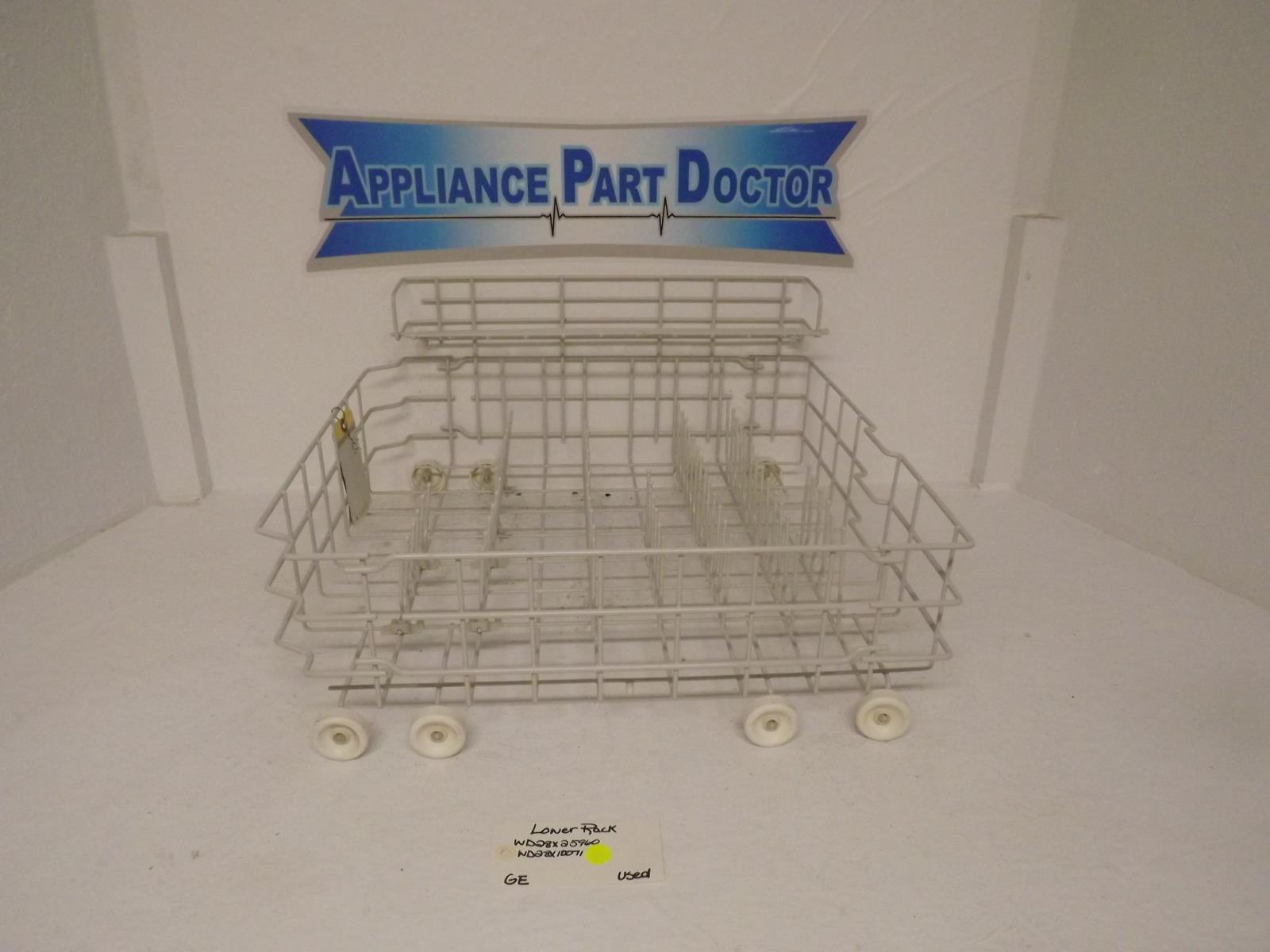 GE Dishwasher WD28X25960 WD28X10071 Lower Rack Used GE Dishwasher WD28X25960 WD28X10071 Lower Rack Used